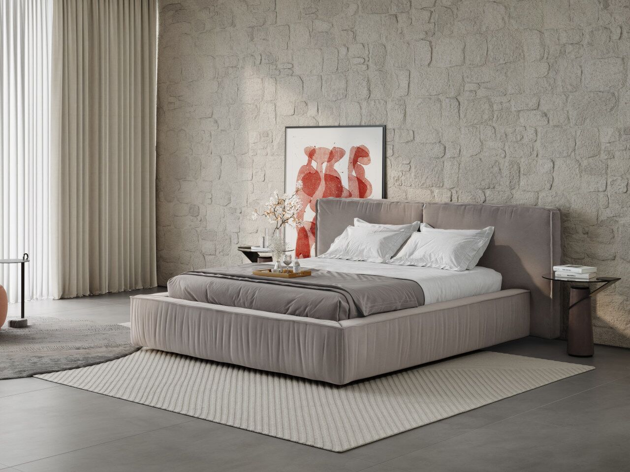 CAMA ESTOFADA JORLONG