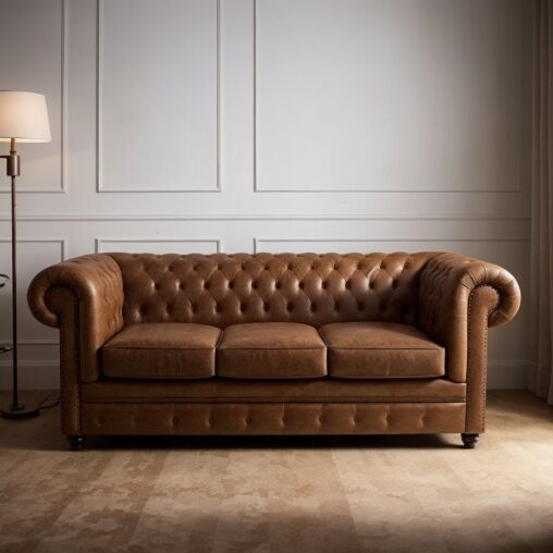 sofa chesterfield com tachas